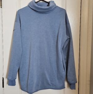 Cozy Nike  Blue Turtleneck Sweater. Sz S